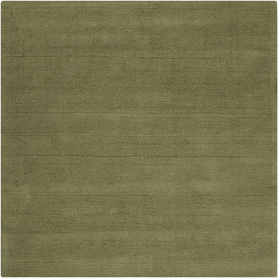 Brockton Solid Wool Sage Green Area Rug