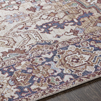 Neyland Iris Olive & Brown Area Rug 2360