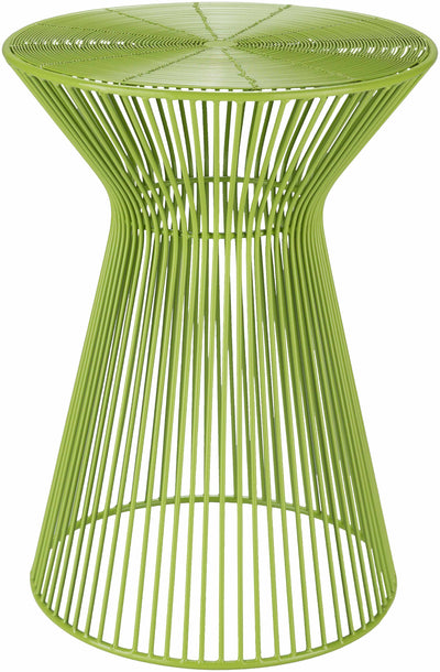 Pervari Lime Green Geometric Side Table