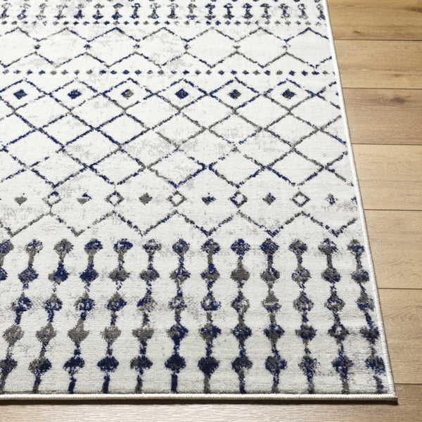 Scandi Black&White All Over Pattern Rug