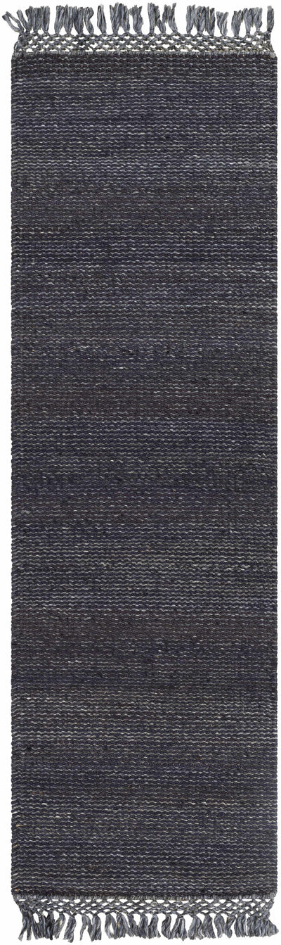 Pima Ink Blue Recycled Jute Carpet - Clearance