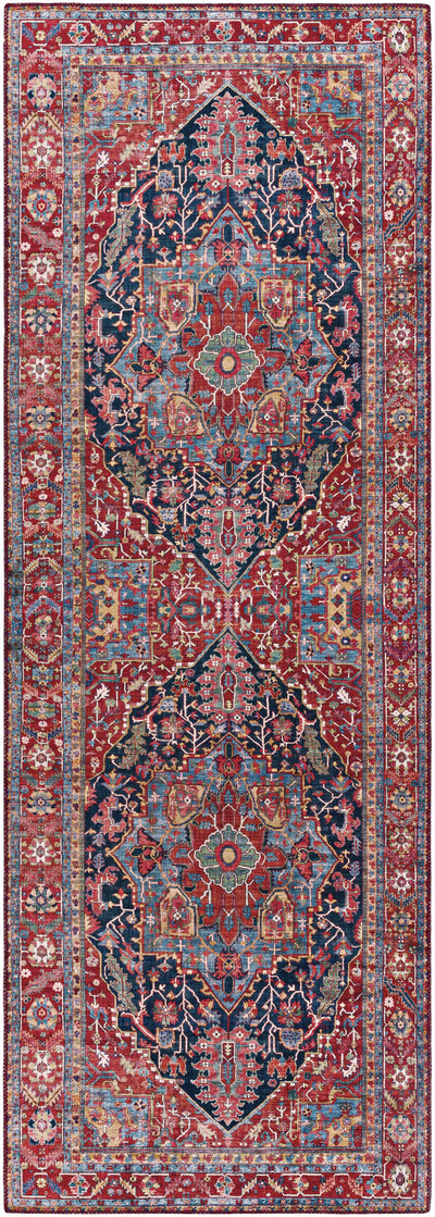 Pauline Red Medallion Performance Rug