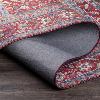 Pauline Red Medallion Performance Rug