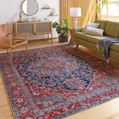 Pauline Red Medallion Performance Rug