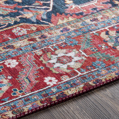 Pauline Red Medallion Performance Rug