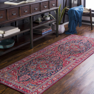 Pauline Red Medallion Performance Rug