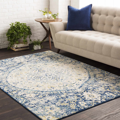 Gray Navy Ojus Area Rug - Clearance