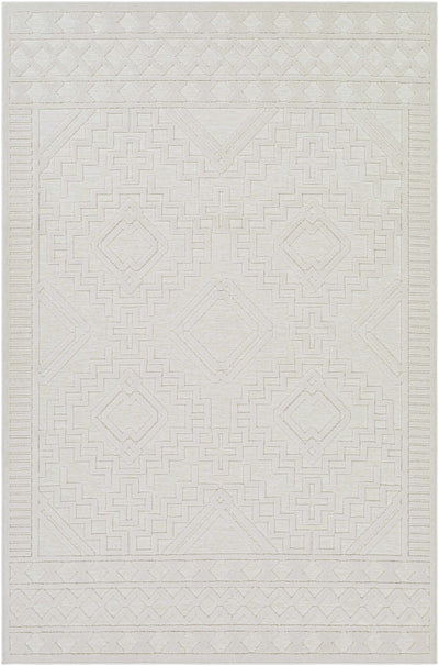 Plumtree Textured White Outdoor Rug