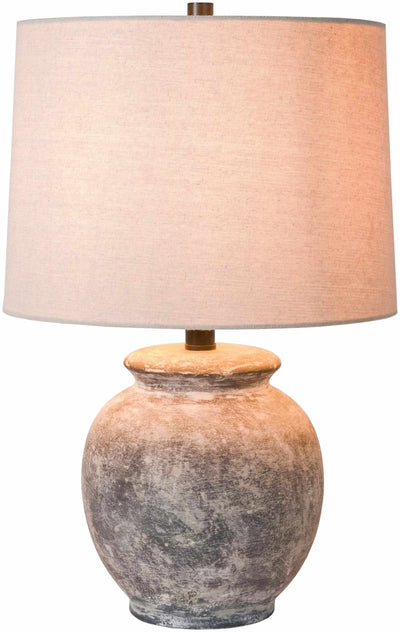 Cofrentes Traditional Gray & White Ceramic Table Lamp