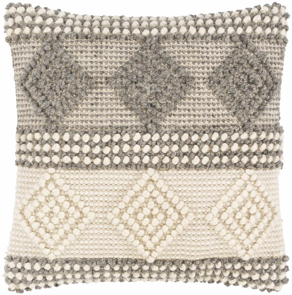 Pontyclun Textured Geometric Boho Throw Pillow