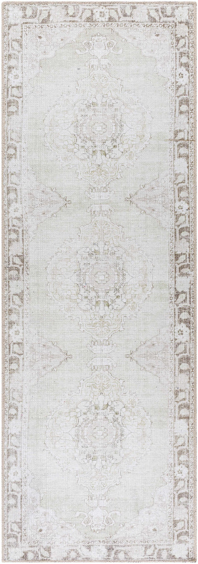 Rainier Medallion Gray Washable Rug - ourpnwhome x Livabliss