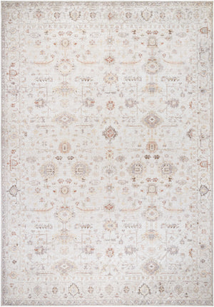 Spokane Damask Beige Rug - ourpnwhome x Livabliss