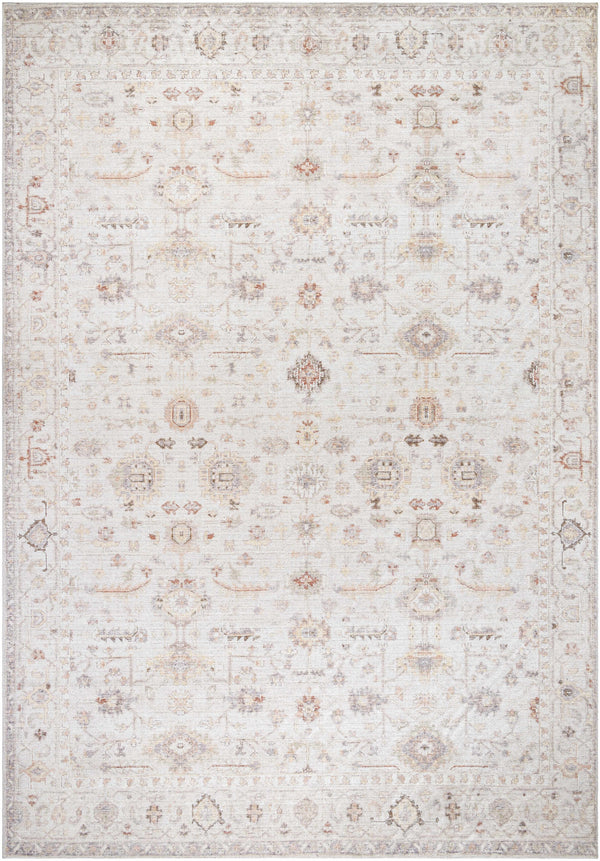 Spokane Damask Beige Rug - ourpnwhome x Livabliss