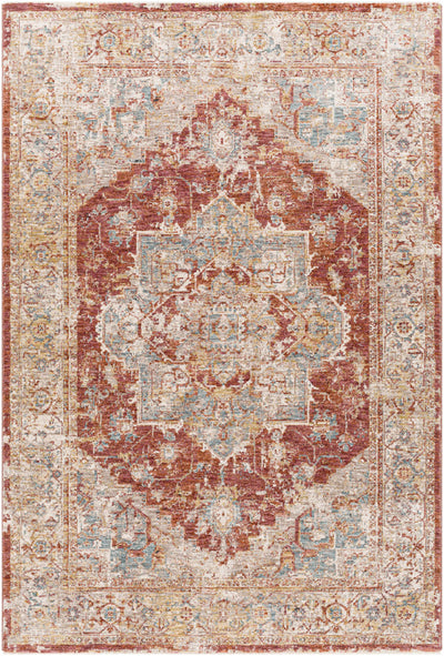 Powassan Red Medallion Area Rug