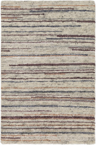 Premium 6x9 Striped Wool&Viscose Rug - Clearance