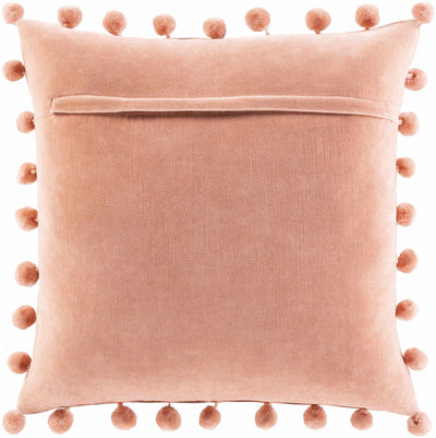 Portraine Dusty Pink Square Throw Pillow