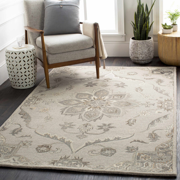 Peterstown Beige Wool Rug