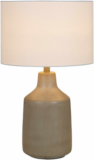 Quezon Beige Resin Table Lamp