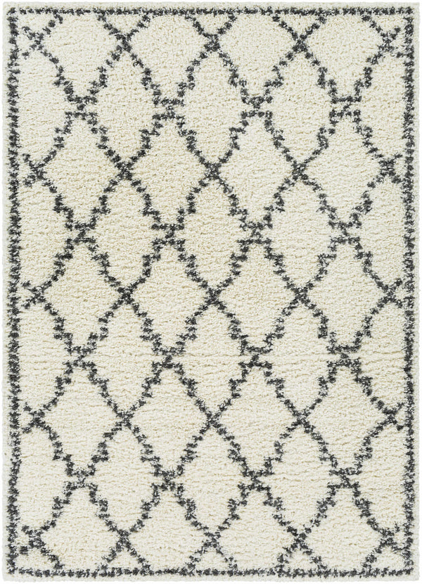 Yelverton Cream Trellis Plush Rug - Clearance