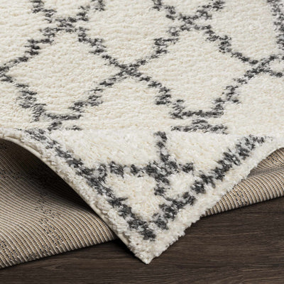 Yelverton Cream Trellis Plush Rug - Clearance