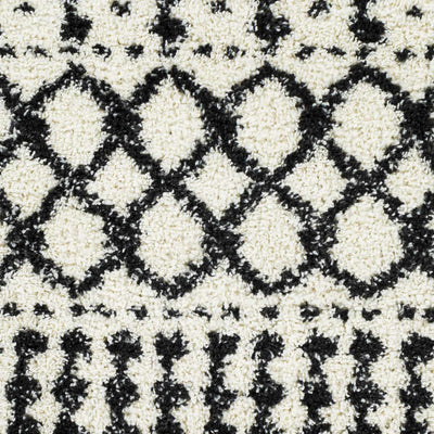 Walkern White/Black 5x7 Plush Rug - Clearance