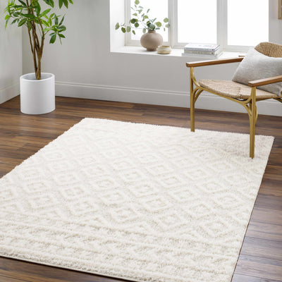 Eivin Cream Diamonds Plush Rug