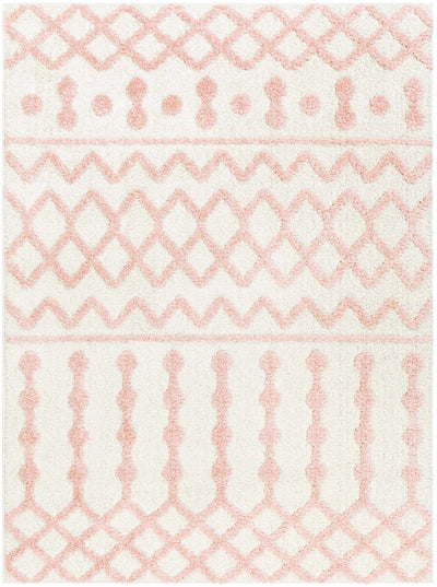 Darva Pink Plush Area Carpet