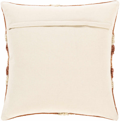 Reeves Orange Diamond Textured Throw Pillow