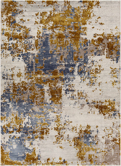 Maralal Mustard & Blue Area Rug - Clearance