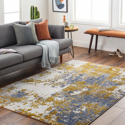 Maralal Mustard & Blue Area Rug - Clearance