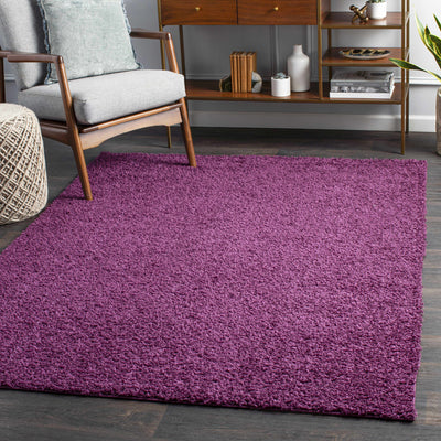 Mauve Solid Area Rug - Clearance