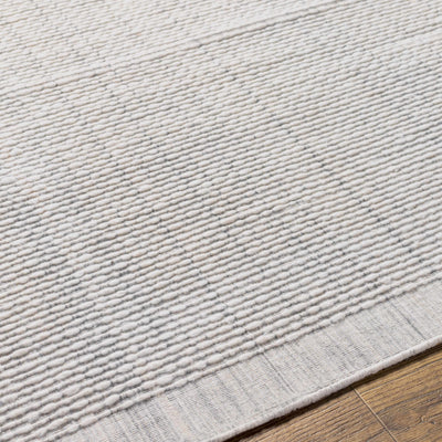 Yong Hand Loomed White Area Rug