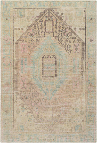 Rickinghall Peach&Sage Medallion Beige Rug