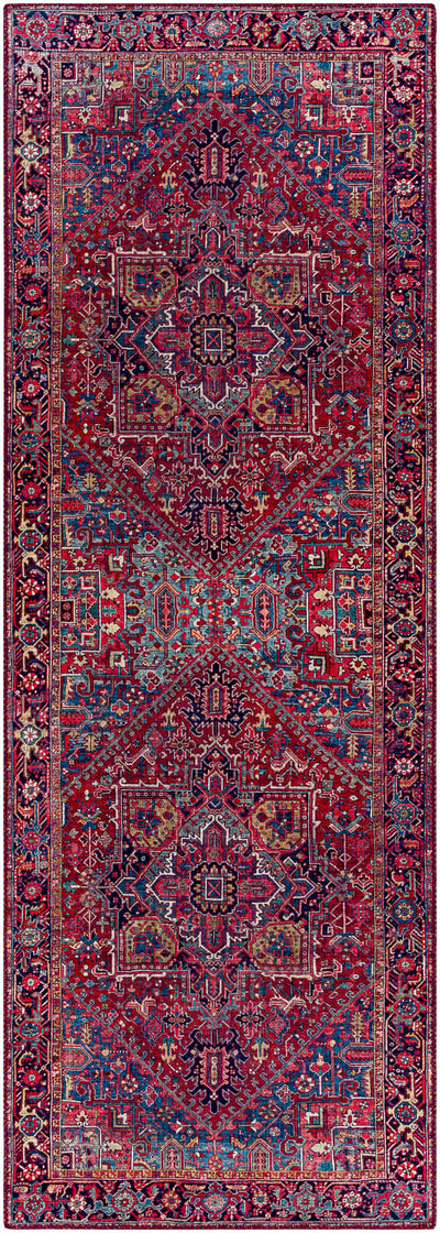 Ronneby Red Traditional Area Rug