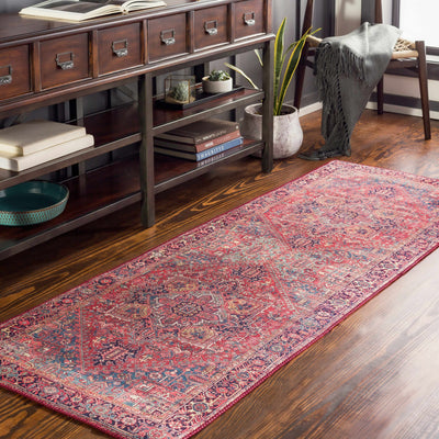 Ronneby Red Traditional Area Rug