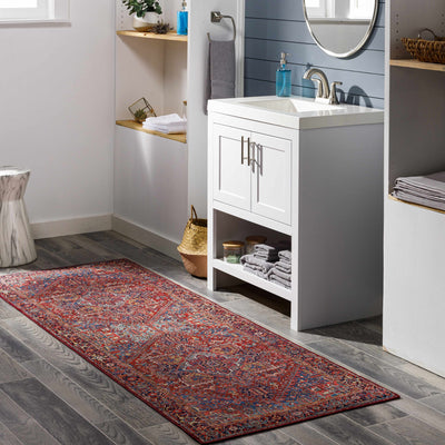 Ronneby Red Traditional Area Rug