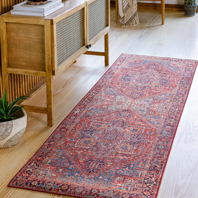 Ronneby Red Traditional Area Rug