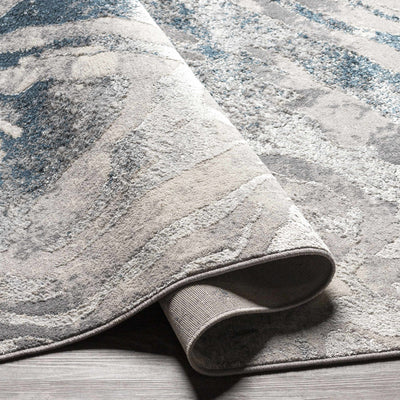 Rosthern  Blue Marble Rug - 3x4 Clearance