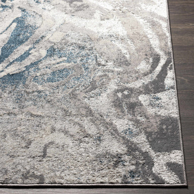 Rosthern  Blue Marble Rug - 3x4 Clearance