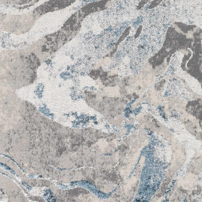 Rosthern  Blue Marble Rug - 3x4 Clearance