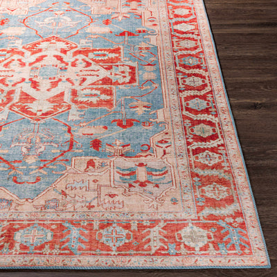 Ruskington Red&Pink Medallion Rug - Clearance