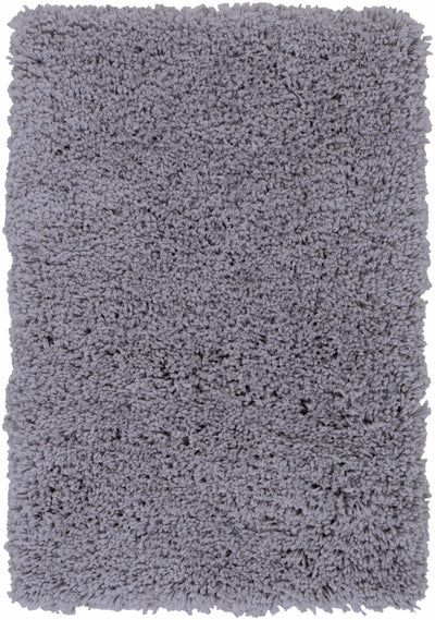 Tingly Solid Grey Shag Rug - Clearance