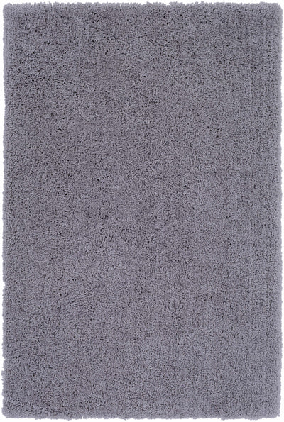 Tingly Solid Grey Shag Rug - Clearance