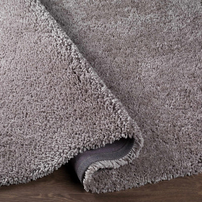 Tingly Solid Grey Shag Rug - Clearance