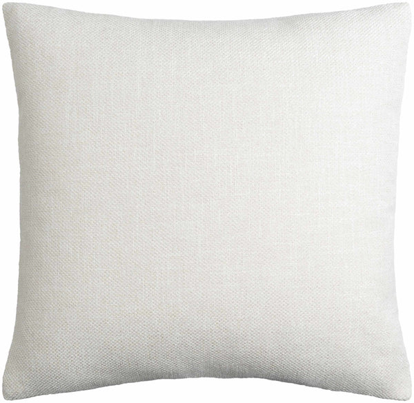 Reijo White Linen Look Accent Pillow