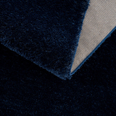 Heavenly Solid Navy Blue Shag Rug - Clearance