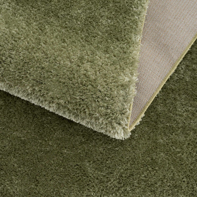 Heavenly Solid Green Plush Rug - Clearance