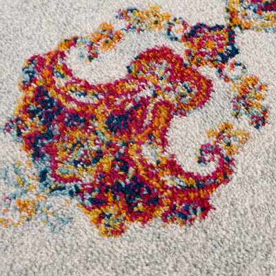 Colorful Orange Medallion Carpet - Limited Edition