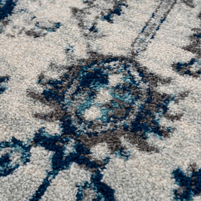 Istanbul Blue Vintage Look Area Rug - Clearance