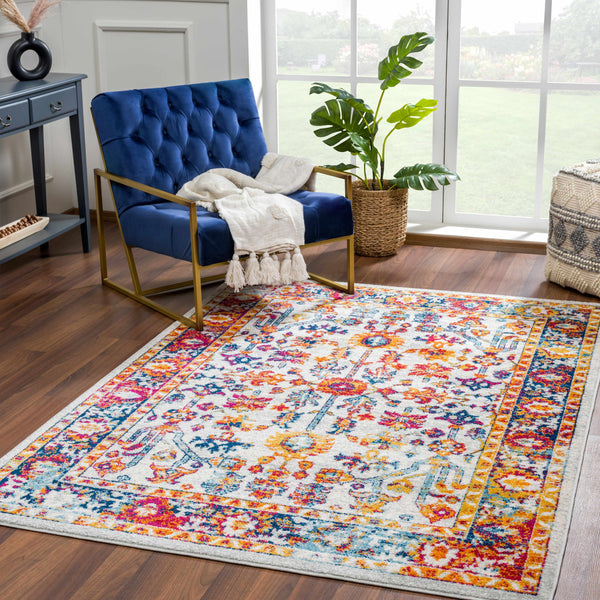 Istanbul Colorful Floral Area Rug - Clearance